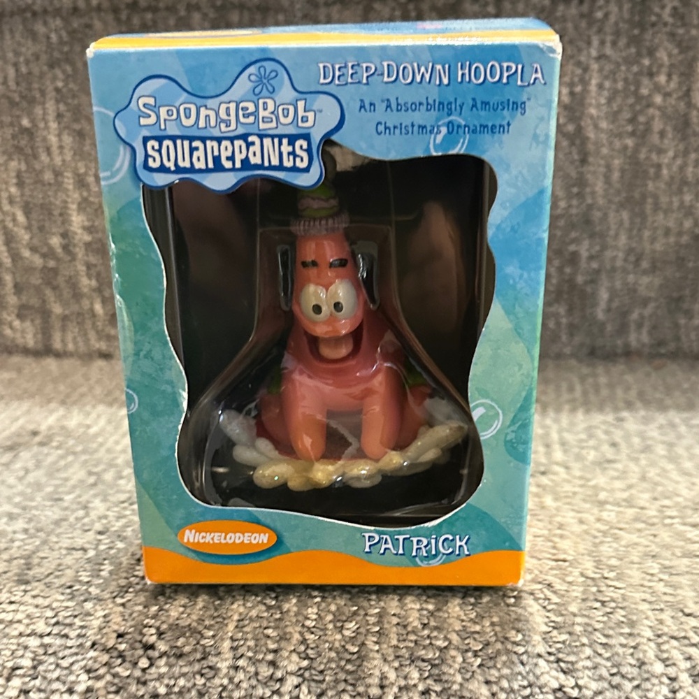 2003 Deep Down Hoopla" Patrick Christmas ornament SpongeBob SquarePants